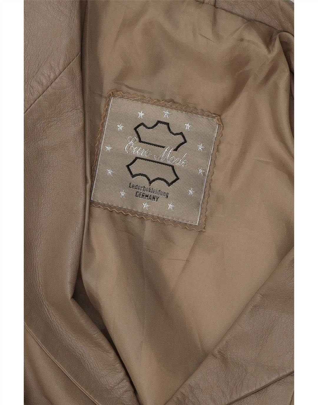 VINTAGE Womens 3 Button Leather Blazer Jacket UK 16 Large Grey Leather