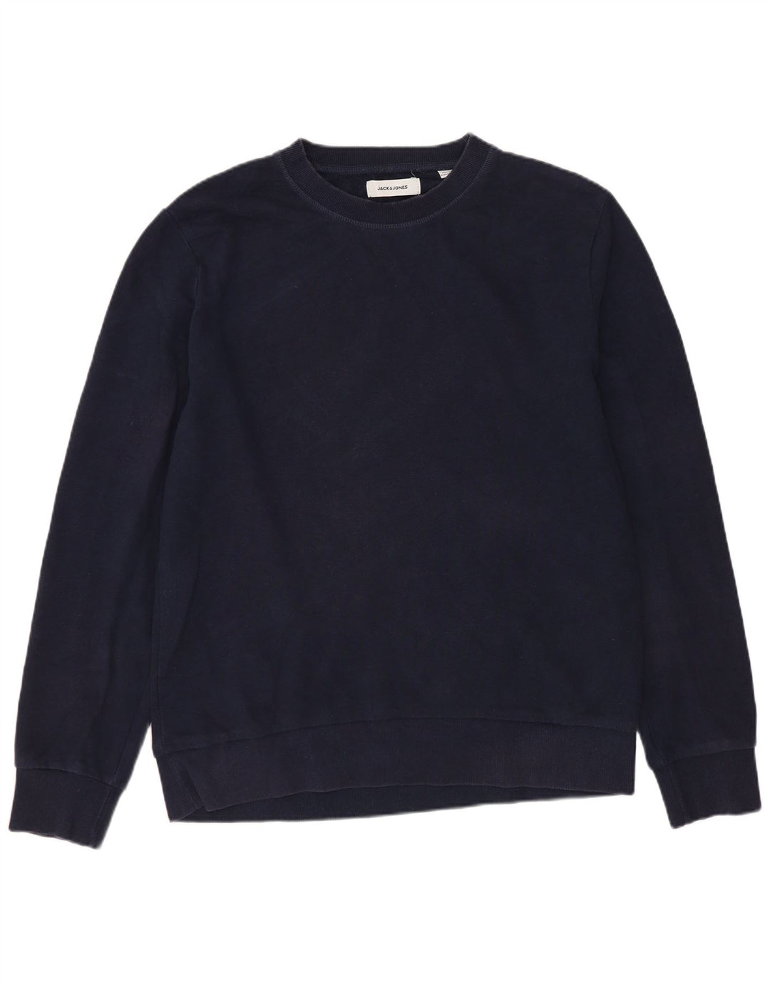 Jack & Jones Mens Sweatshirt Jumper Medium Navy Blue Cotton