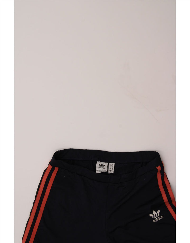 ADIDAS Womens Leggings UK 10 Small Navy Blue Vintage Adidas and Second-Hand Adidas from Messina Hembry 