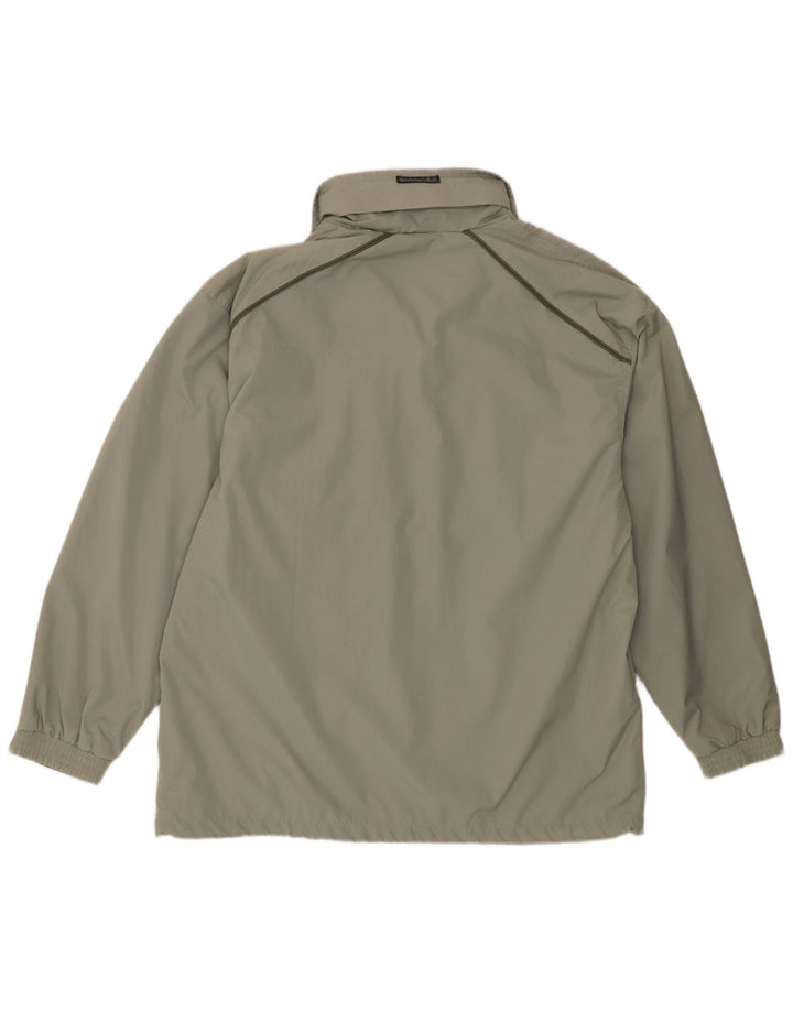 Killtec Mens Hooded Rain Jacket UK 36 Small Green Polyamide