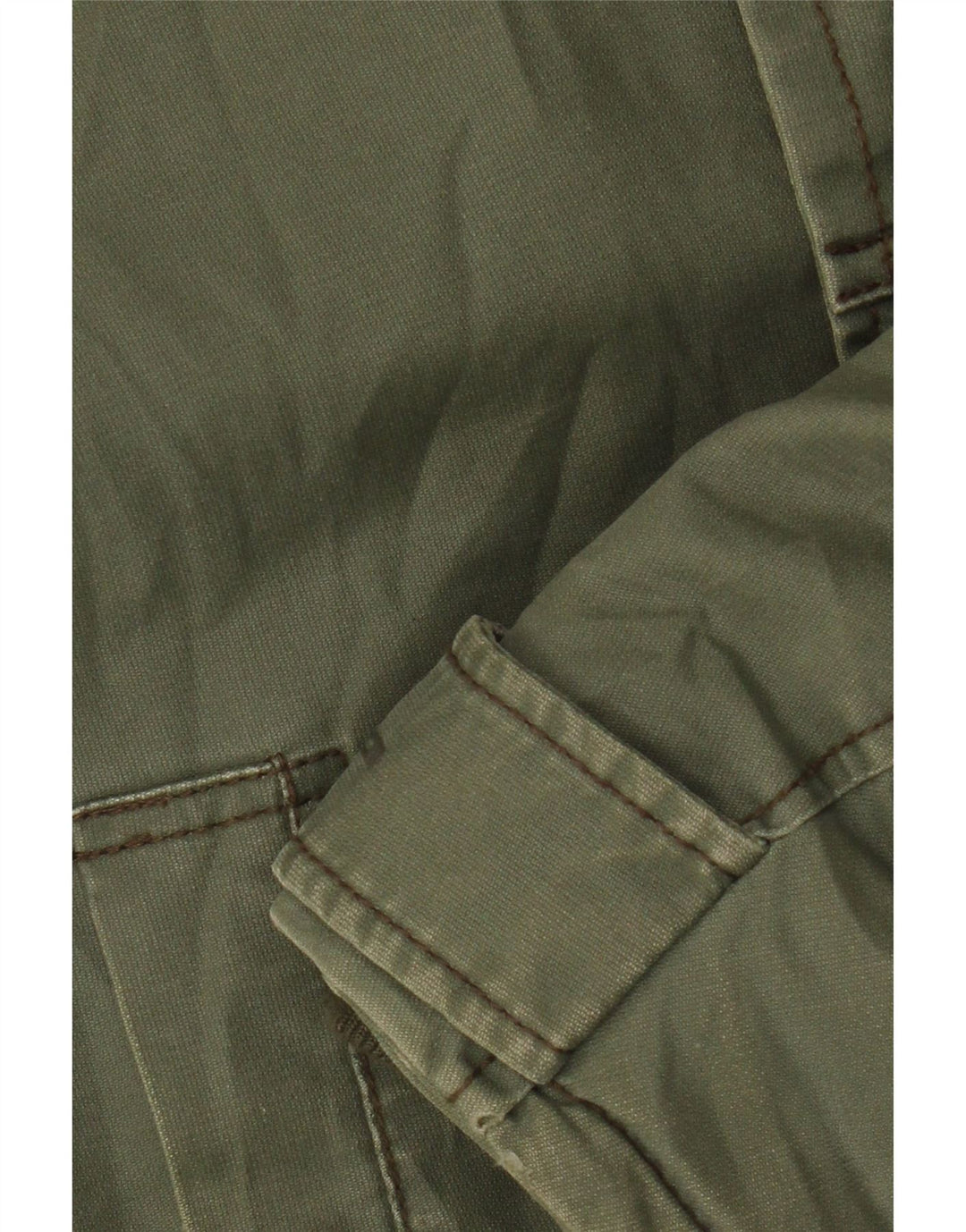 G-Star Mens Hooded Bomber Jacket UK 40 Large Khaki Cotton