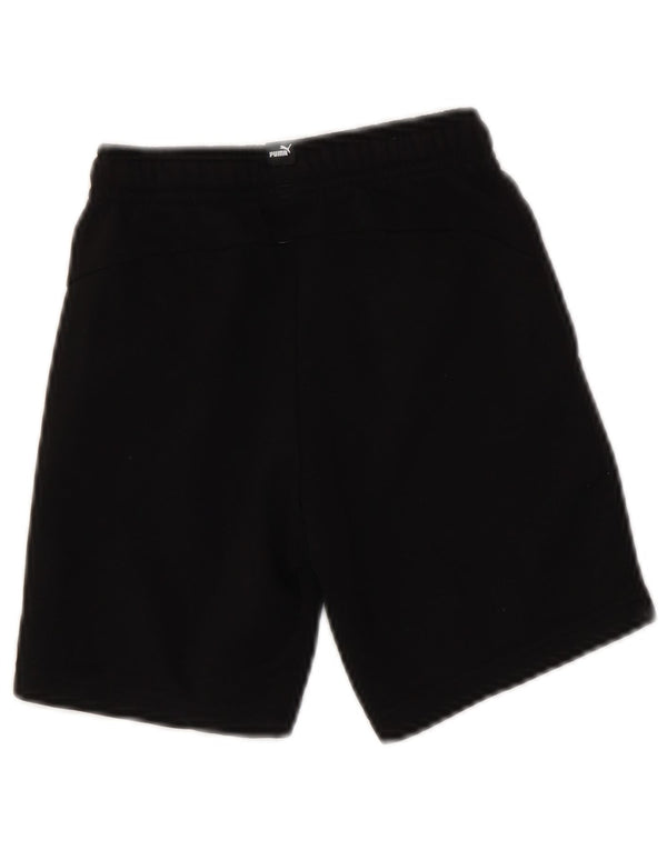 PUMA Boys Graphic Sport Shorts 5-6 Years Black Cotton