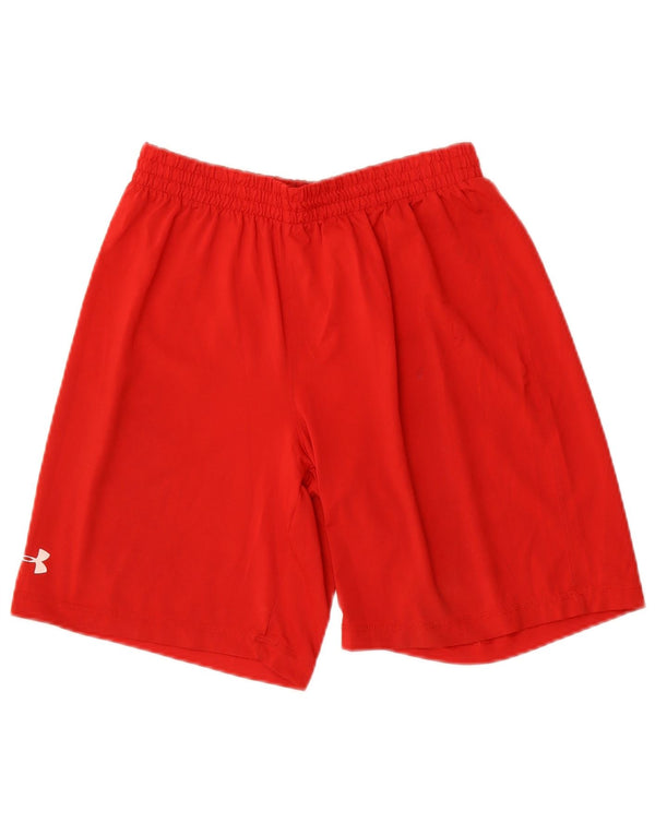 Under Armour Boys Sport Shorts 11-12 Years Large  Red Polyester