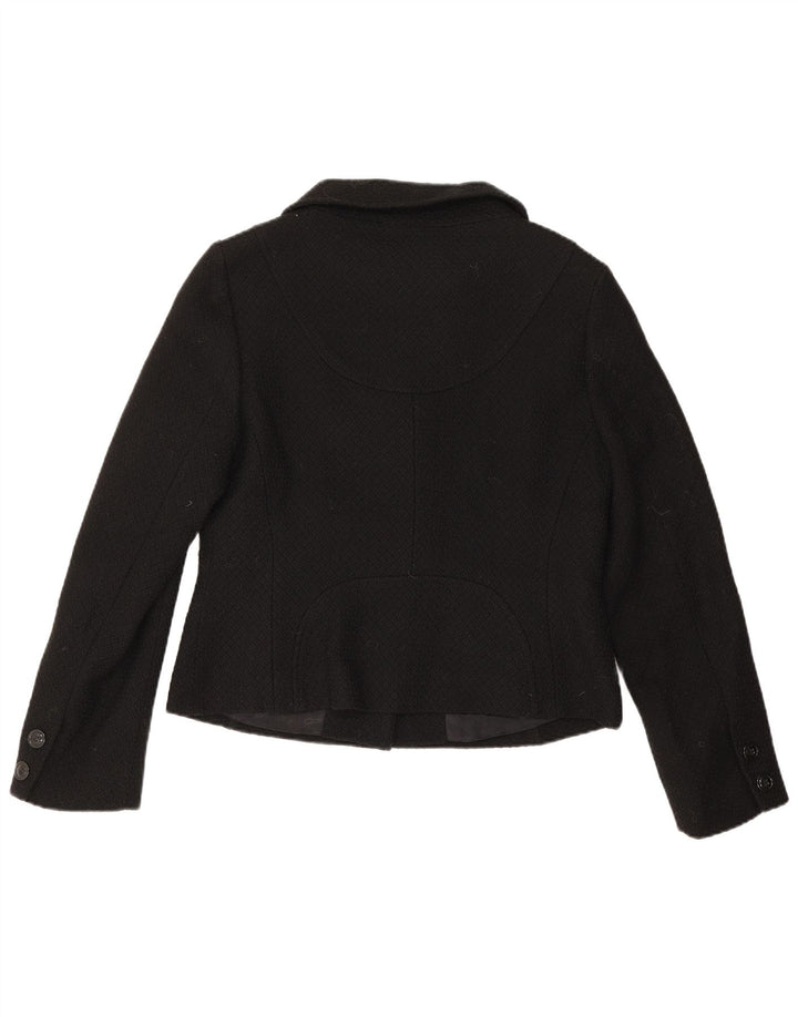Hobbs Womens Bolero Jacket UK 14 Medium Black Virgin Wool