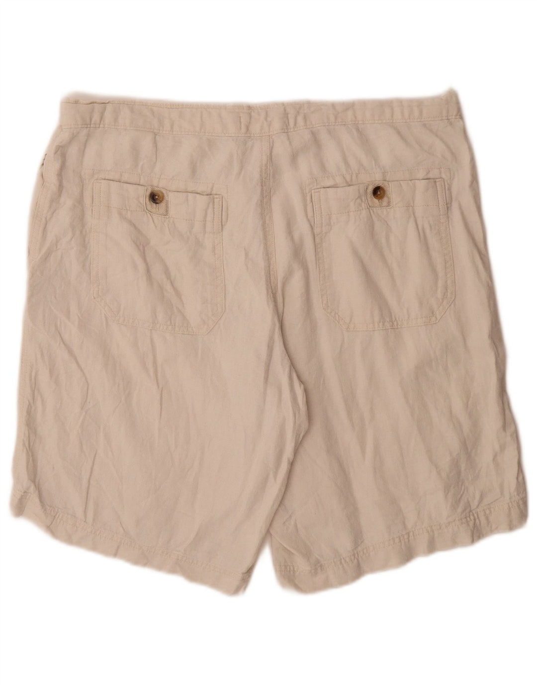 Marks & Spencer Mens Chino Shorts W38 XL Off White Flax
