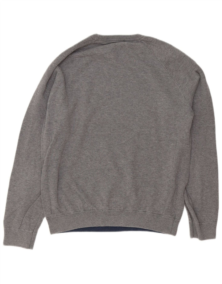 White Stuff Mens Crew Neck Jumper Sweater Medium Grey Cotton