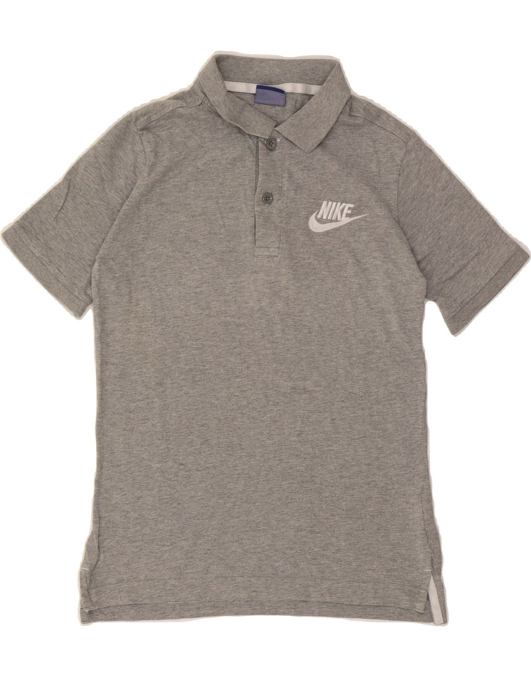 NIKE Boys Polo Shirt 10-11 Years Medium Grey Cotton Vintage Nike and Second-Hand Nike from Messina Hembry 