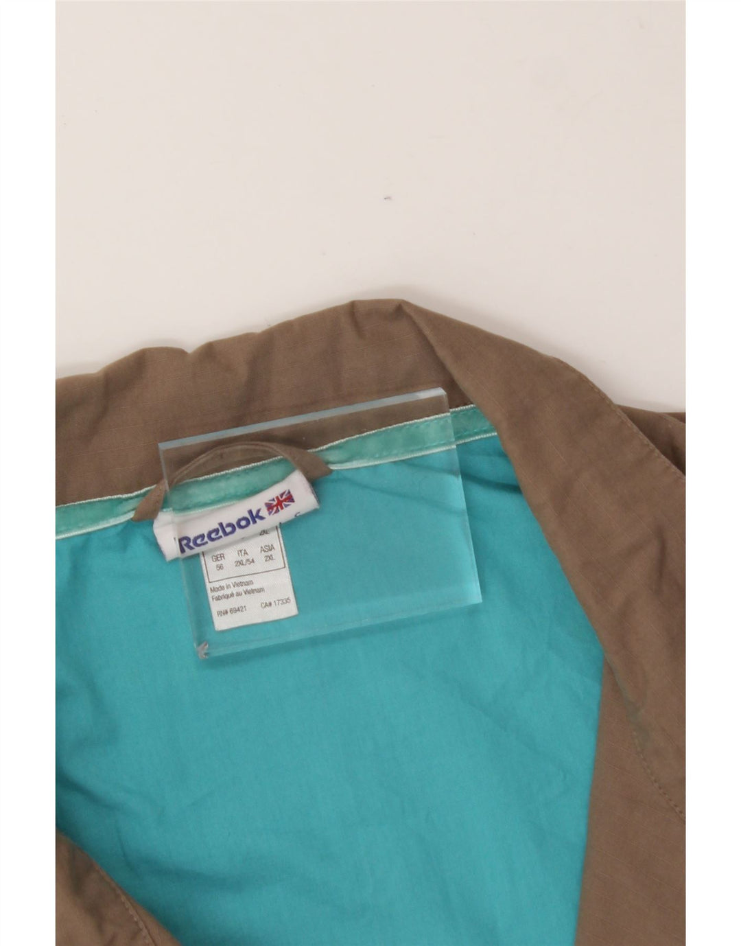 REEBOK Mens Bomber Jacket UK 42 XL Brown Cotton Vintage Reebok and Second-Hand Reebok from Messina Hembry 
