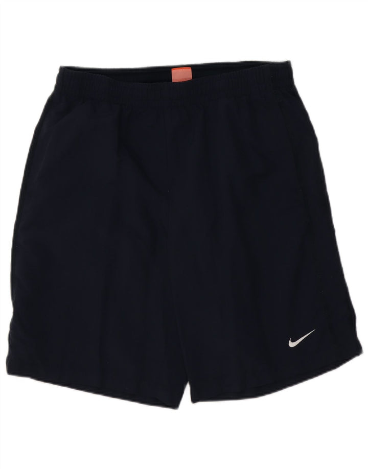 Nike Mens Sport Shorts Large Navy Blue Polyester