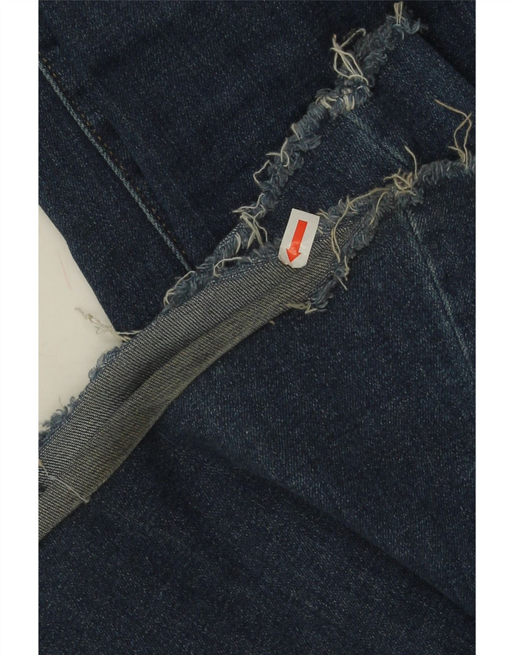 Levi's Womens High Rise Flared Jeans W25 L32 Navy Blue Cotton