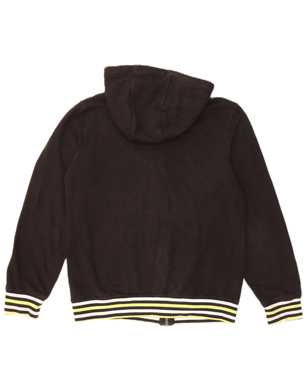 LEVI'S Boys Graphic Zip Hoodie Sweater 13-14 Years XL Black Cotton