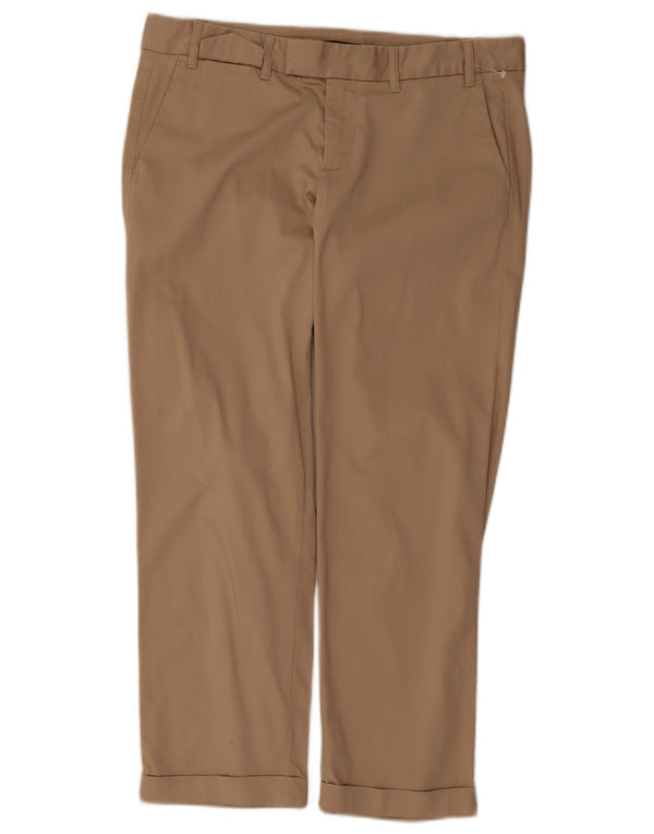 Gap Womens Straight Chino Trousers UK 12 Medium W32 L26 Beige Cotton