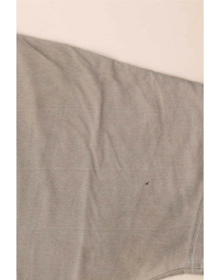 Diesel Mens Graphic T-Shirt Top Large Grey Cotton
