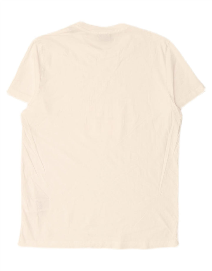 DIESEL Mens Graphic T-Shirt Top 2XL White Cotton