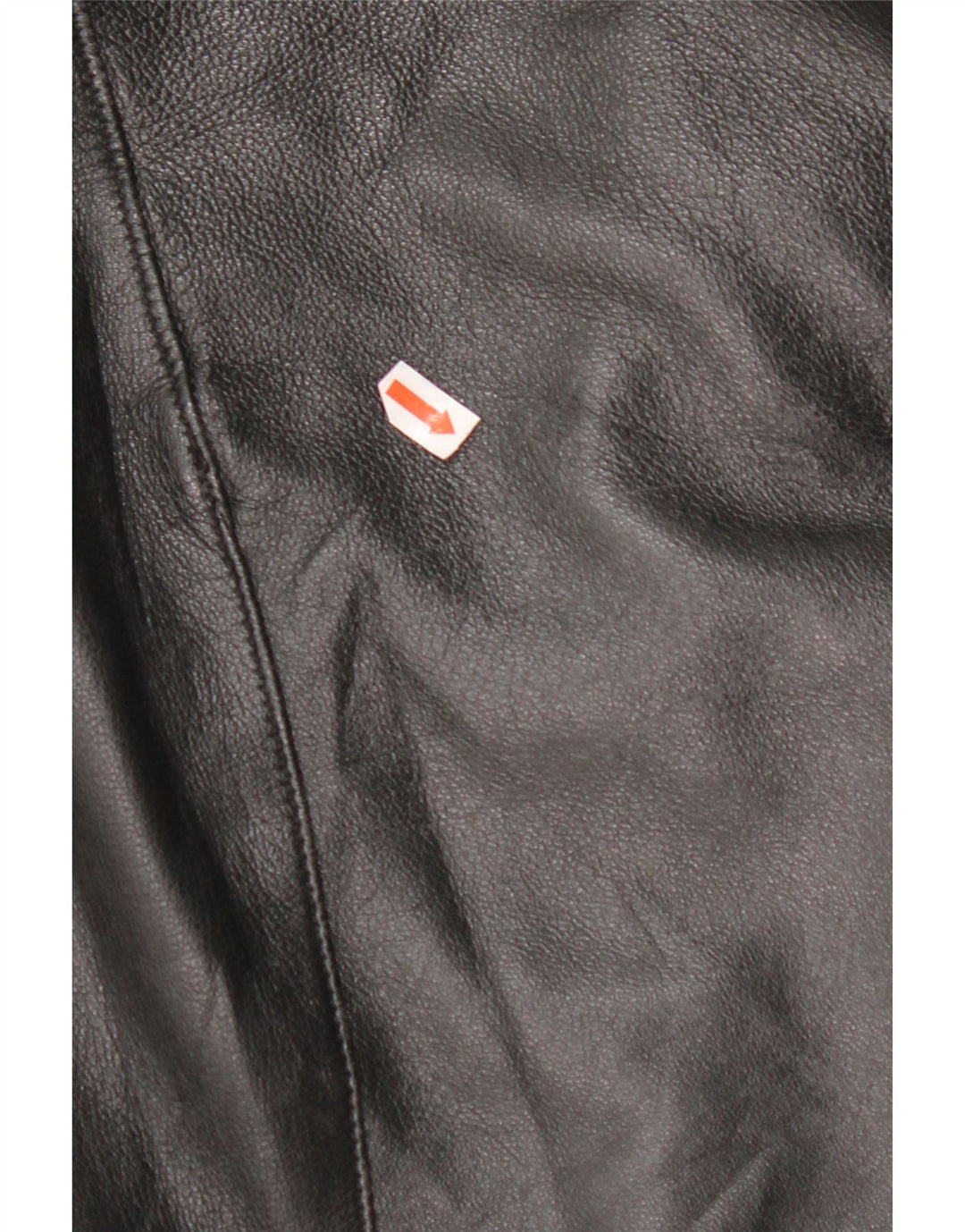 VINTAGE Womens Leather Skirt Medium W28 Black