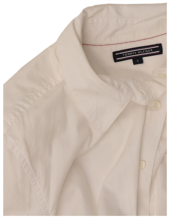 Tommy Hilfiger Womens Shirt US 8 Medium White