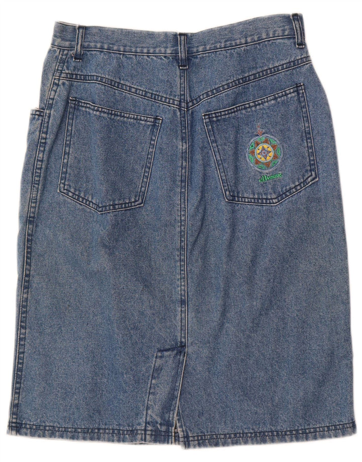 Ellesse Womens Denim Skirt Medium W28  Blue Cotton
