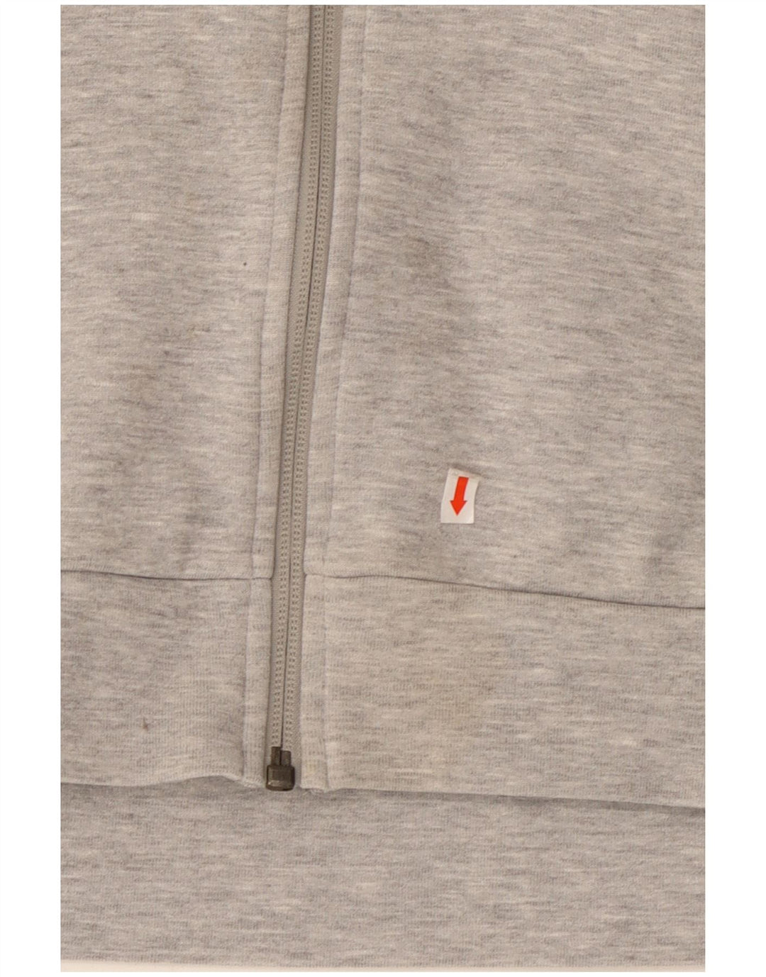 ADIDAS Mens Zip Hoodie Sweater XL Grey Cotton