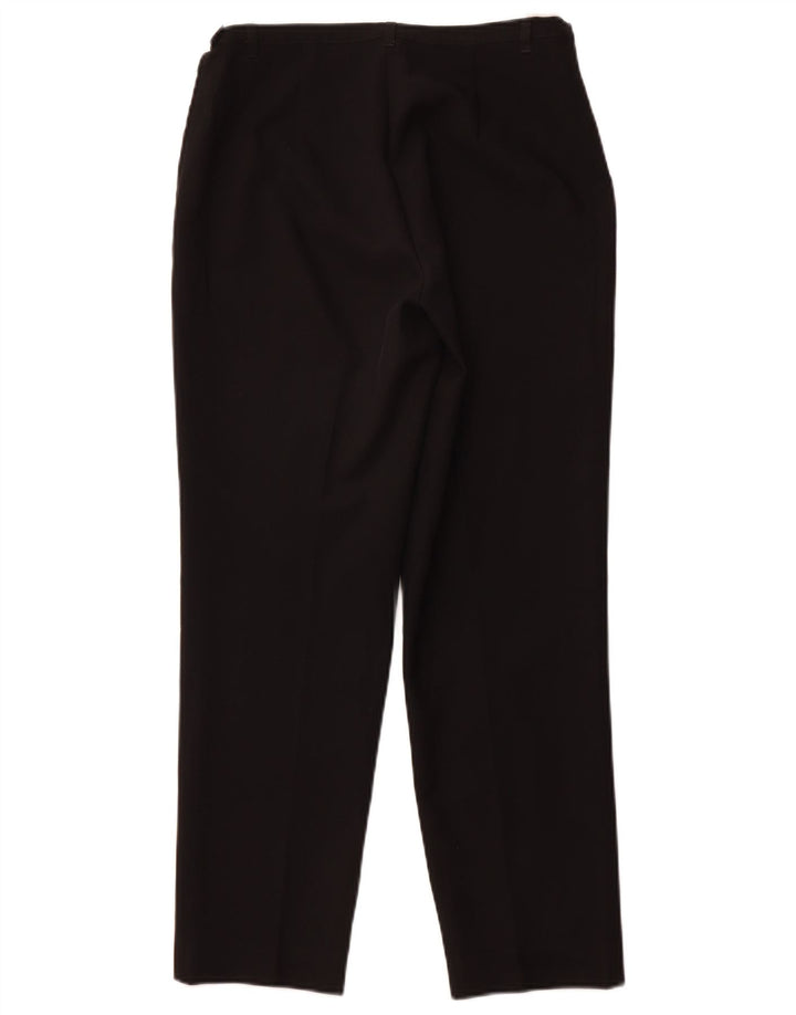 BENETTON Womens Tapered Casual Trousers IT 44 Medium W30 L27 Black