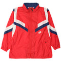 ALEX Mens Rain Jacket UK 42 XL Red Colourblock Polyamide