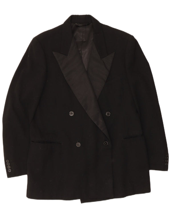 Burton Womens Double Breasted Oversized Blazer Jacket UK 6 XS Black