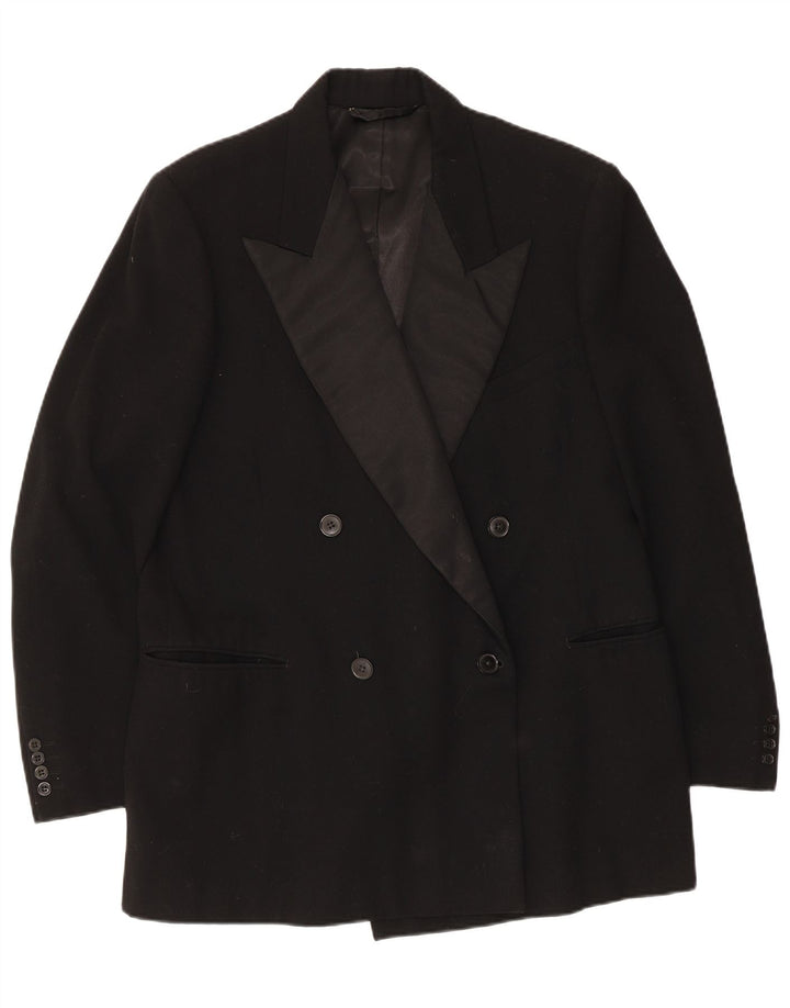 Burton Womens Double Breasted Oversized Blazer Jacket UK 6 XS Black