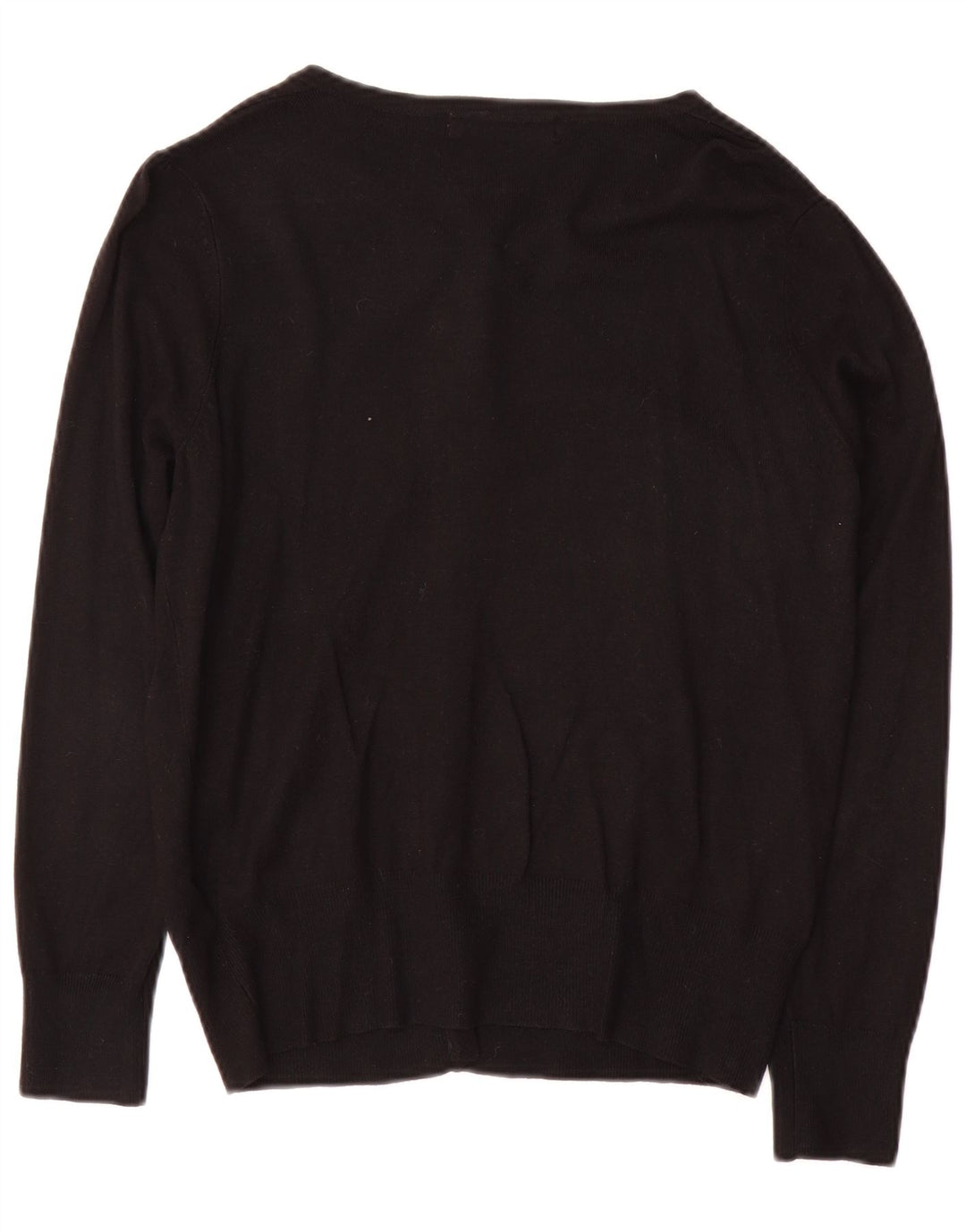 Marks & Spencer Womens Cardigan Sweater UK 14 Medium Black Viscose