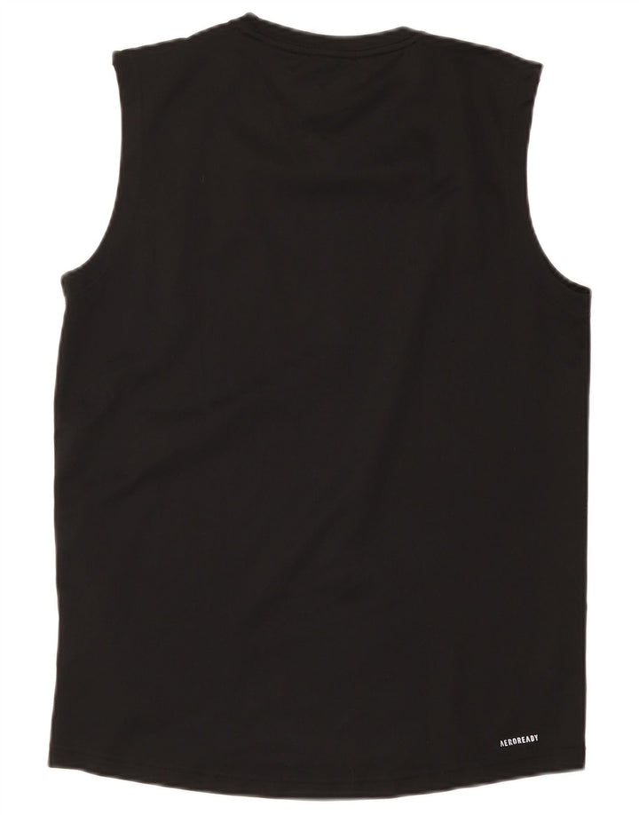Adidas Mens Aeroready Vest Top Medium Black Polyester