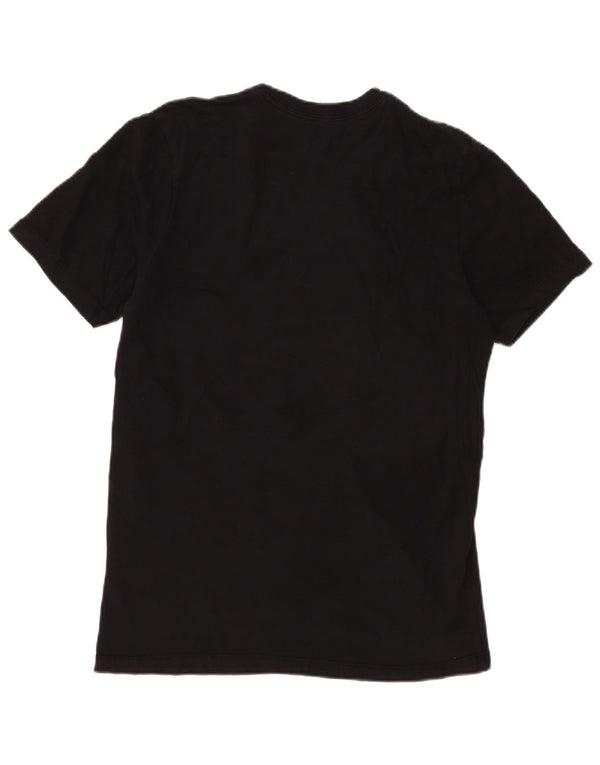 Nike Mens Graphic T-Shirt Top Medium Black Colourblock Cotton