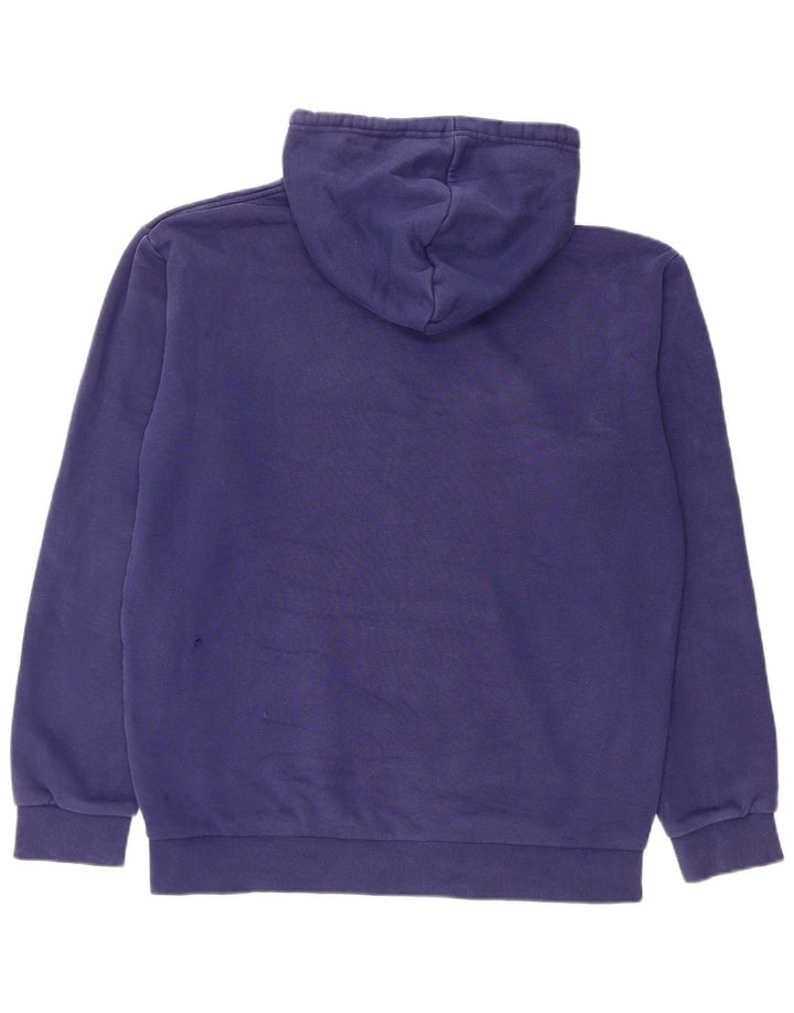 Adidas Mens Hoodie Jumper Medium Navy Blue Cotton