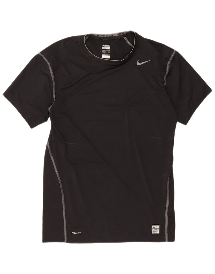 NIKE Womens T-Shirt Top UK 47/48 2XL Black Polyester