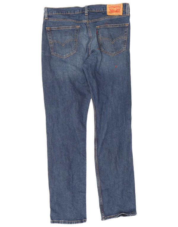Levi's Mens 511 Slim Jeans W34 L32 Blue Cotton