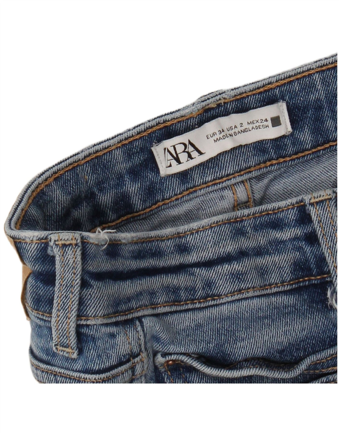 Zara Womens Bootcut Jeans EU 34 2XS W24 L25 Blue