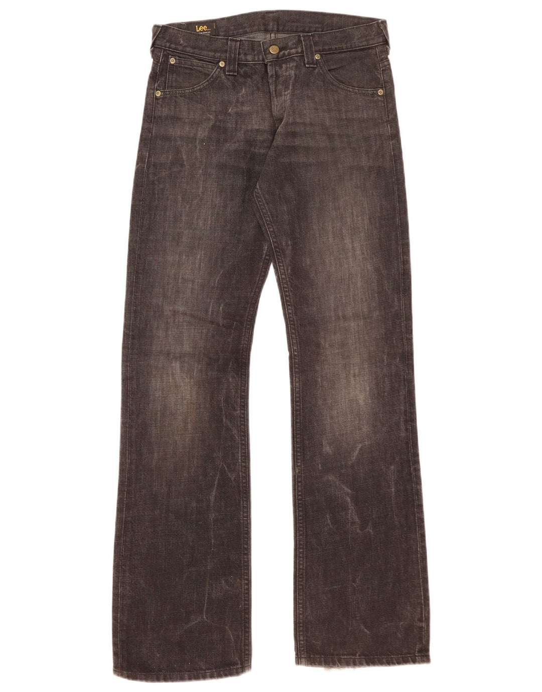 Lee Mens Bootcut Jeans W30 L34 Black Cotton