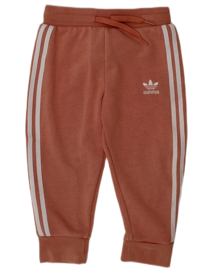 ADIDAS Baby Girls Full Tracksuit 18-24 Months  Pink Animal Print Cotton