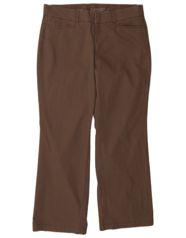 DOCKERS Womens Straight Casual Trousers US 12 Large W32 L28 Brown