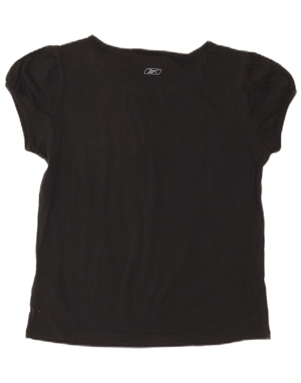 Reebok Womens T-Shirt Top UK 14 Large Grey Cotton