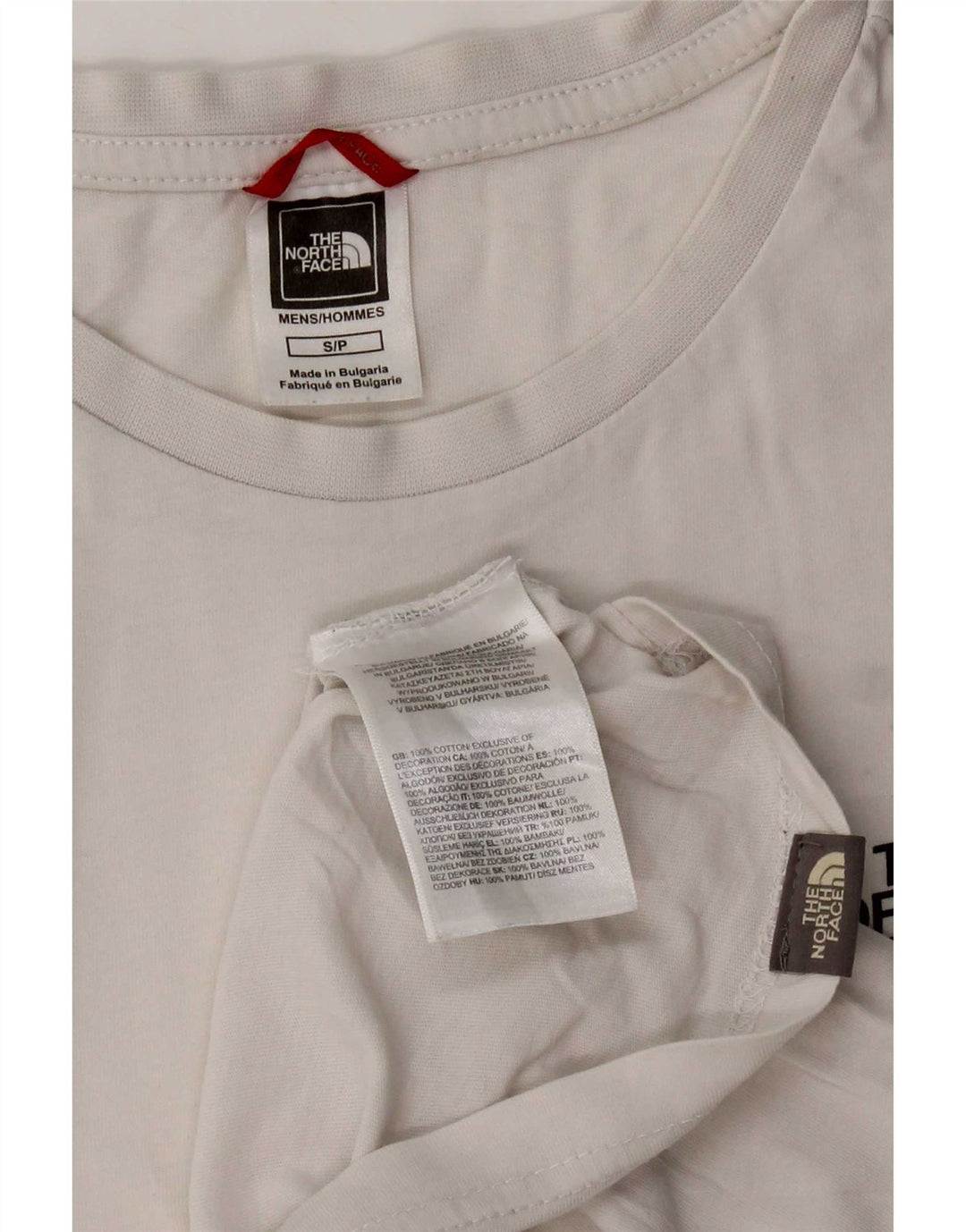 The North Face Mens T-Shirt Top Small White Cotton