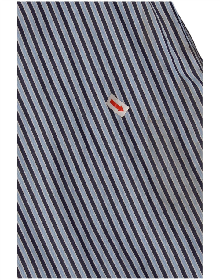 Gant Mens Regular Fit Shirt Medium Blue Pinstripe Cotton