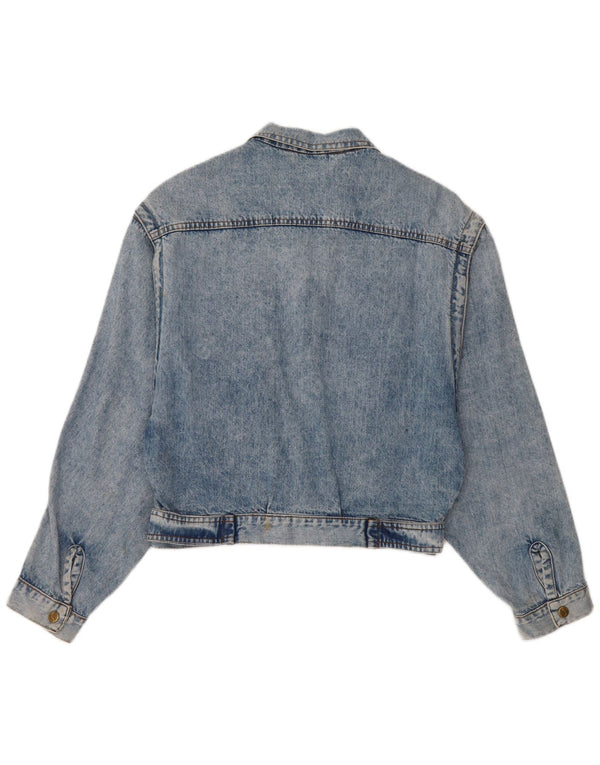 Vintage Womens Denim Jacket UK 12 Medium Blue Cotton