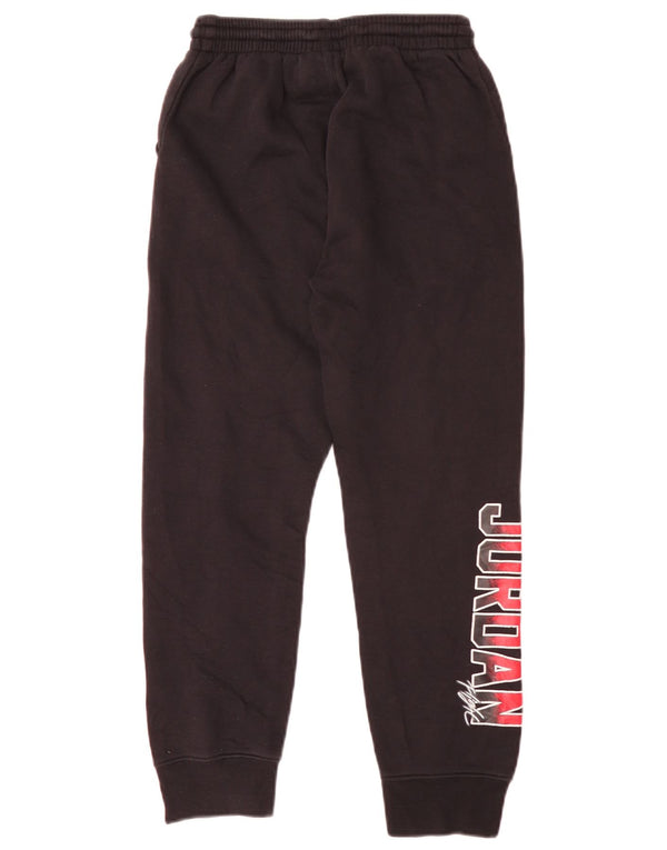 Jordan Boys Graphic Tracksuit Trousers Joggers 10-11 Years Medium Black