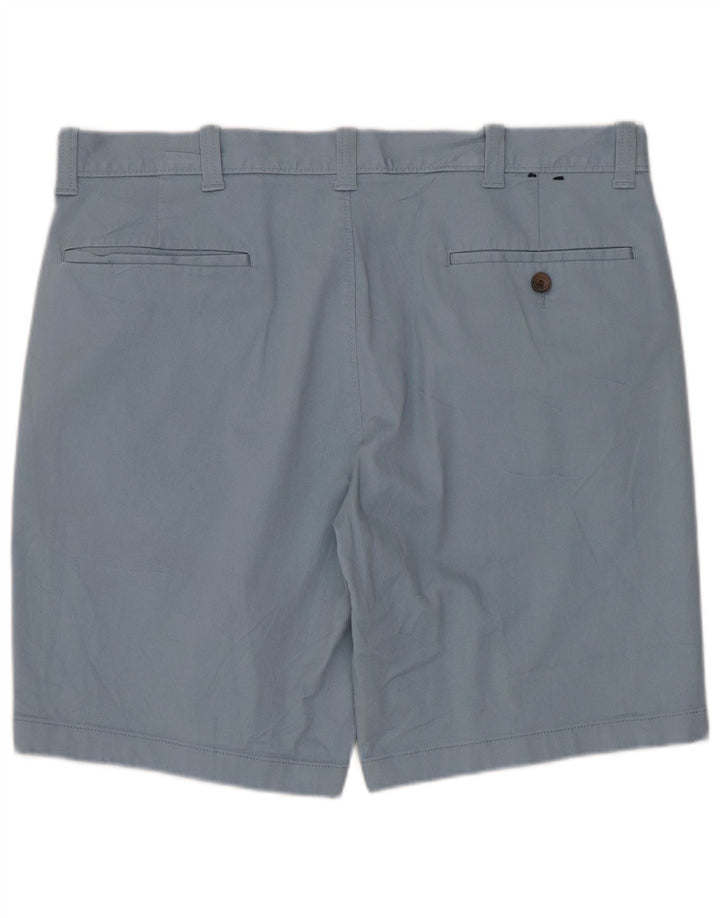 J. CREW Mens Chino Shorts W34 Large Blue Cotton