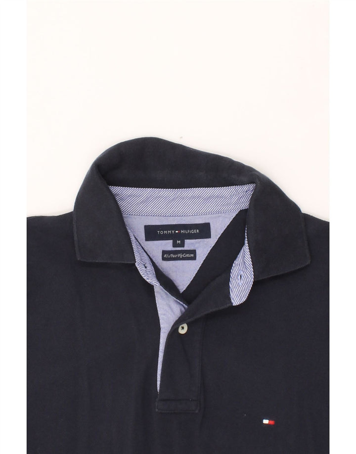 TOMMY HILFIGER Mens Polo Shirt Medium Navy Blue Cotton Vintage Tommy Hilfiger and Second-Hand Tommy Hilfiger from Messina Hembry 