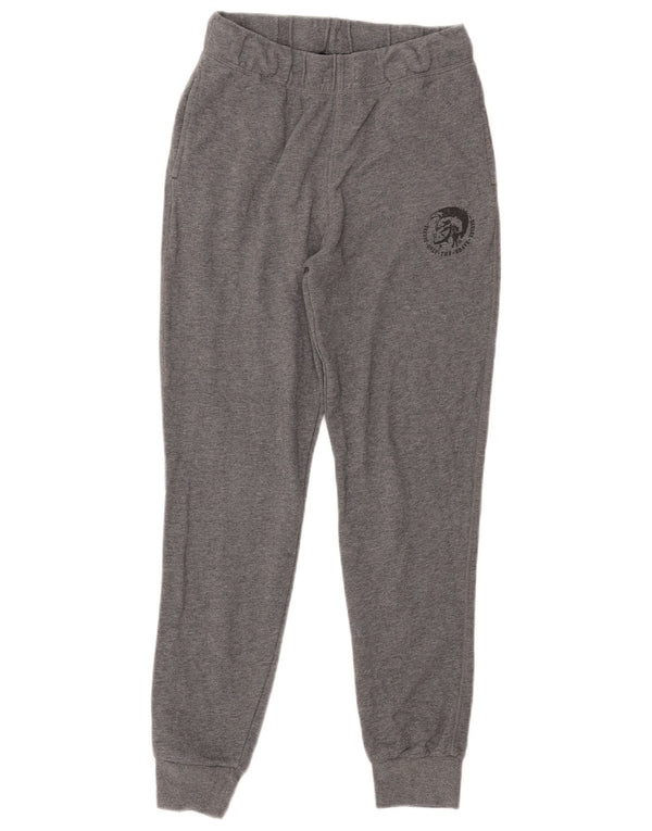 DIESEL Boys Tracksuit Trousers Joggers 15-16 Years Grey Cotton