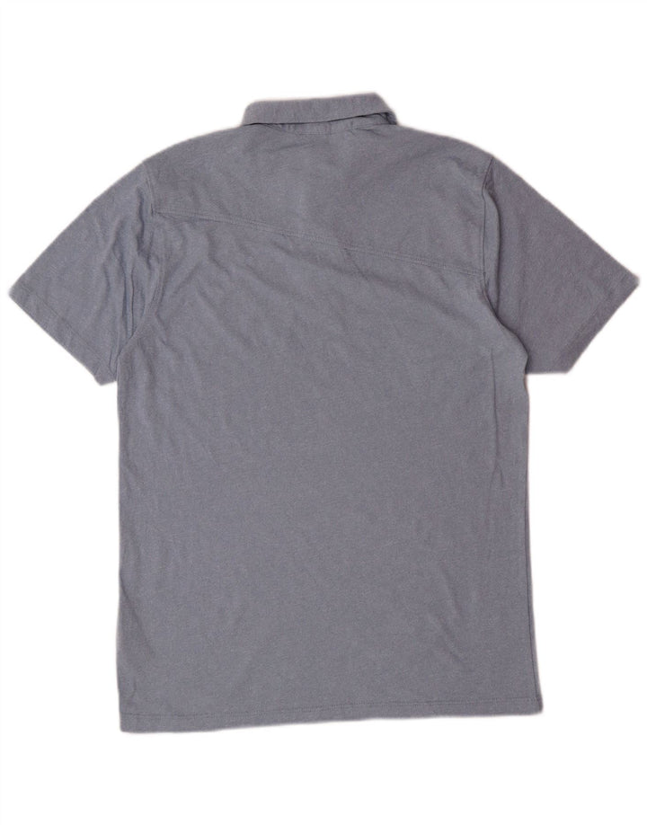 VOLCOM Mens Polo Shirt Small Blue Cotton