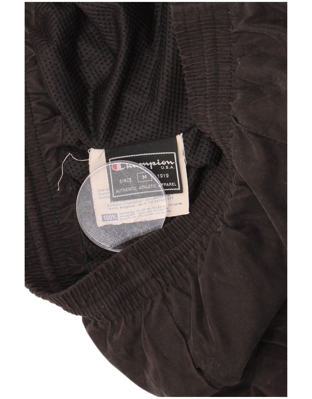 CHAMPION Mens Tracksuit Trousers Medium Black Polyester