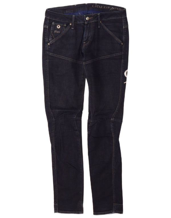 G-Star Womens Graphic Tapered Jeans W29 L32 Navy Blue Cotton