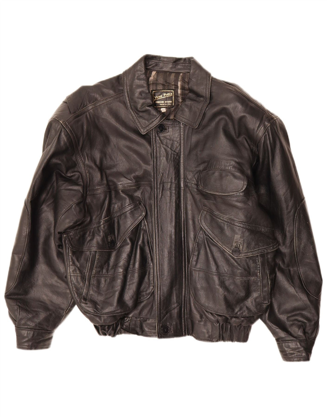 Lavorazione Artigiana Mens Loose Fit Jacket IT 48 Medium Black