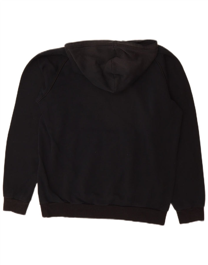 ADIDAS Boys Graphic Hoodie Jumper 15-16 Years Black