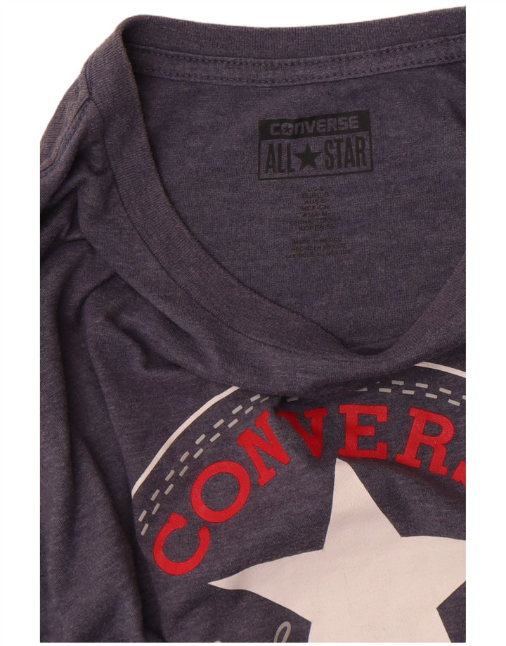 Converse Mens Graphic T-Shirt Top Small Navy Blue